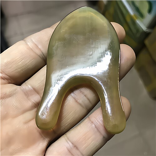 黄牛角U型刮痧板刮脸刮眼