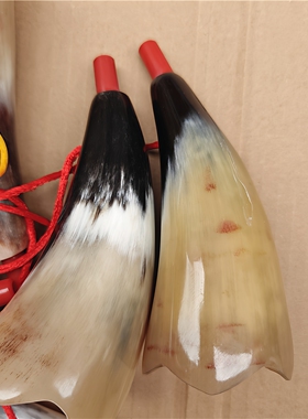 天然黄牛角号角喇叭吹响乐器特色