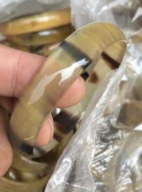 精品1.2厘米宽牛角手镯