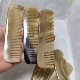 13厘米黄牛角方形梳条形梳密齿便携天然按摩防脱发纯家用女孩