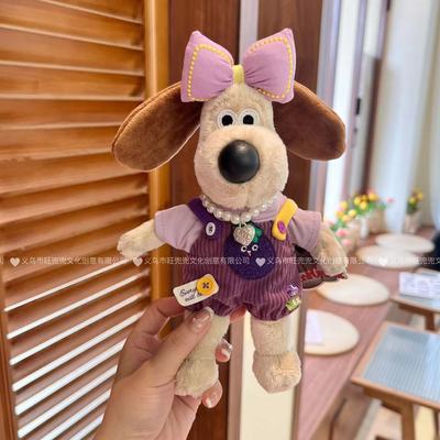 Gromit新款灯芯绒背带裤英国正版穿衣掌门狗玩偶包包挂件摆件