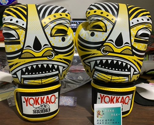 小黄人套装 YOKKAO泰国进口真皮牛皮泰拳拳套速干男女短裤