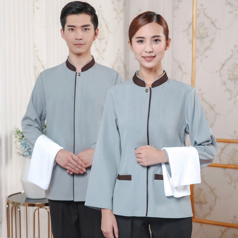 酒店宾馆保洁工作服长袖医院家政物业清洁工阿姨保洁员秋冬套装女