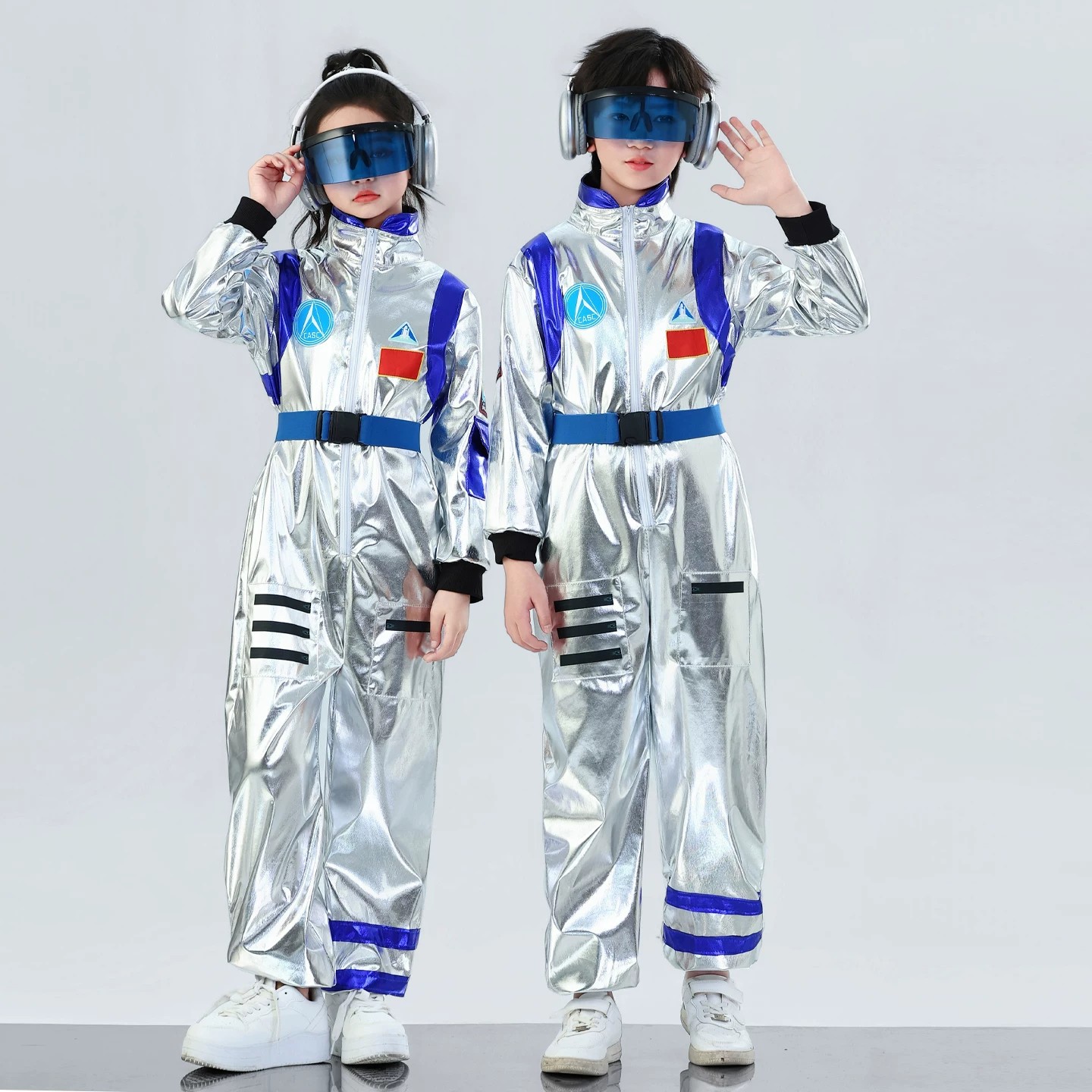 科技感儿童服装机器人未来科技幼儿园小学生宇航员太空服ai演出服