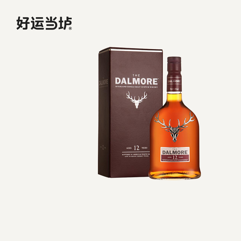 【达尔摩】大摩12年苏格兰单一麦芽威士忌洋酒700mlDALMORE
