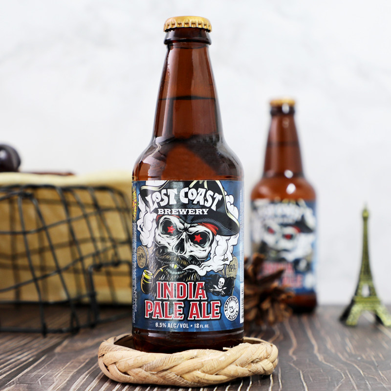 6瓶 启德酒水迷失海岸系列 海盗船长社交ipa 啤酒355ml lostcoast