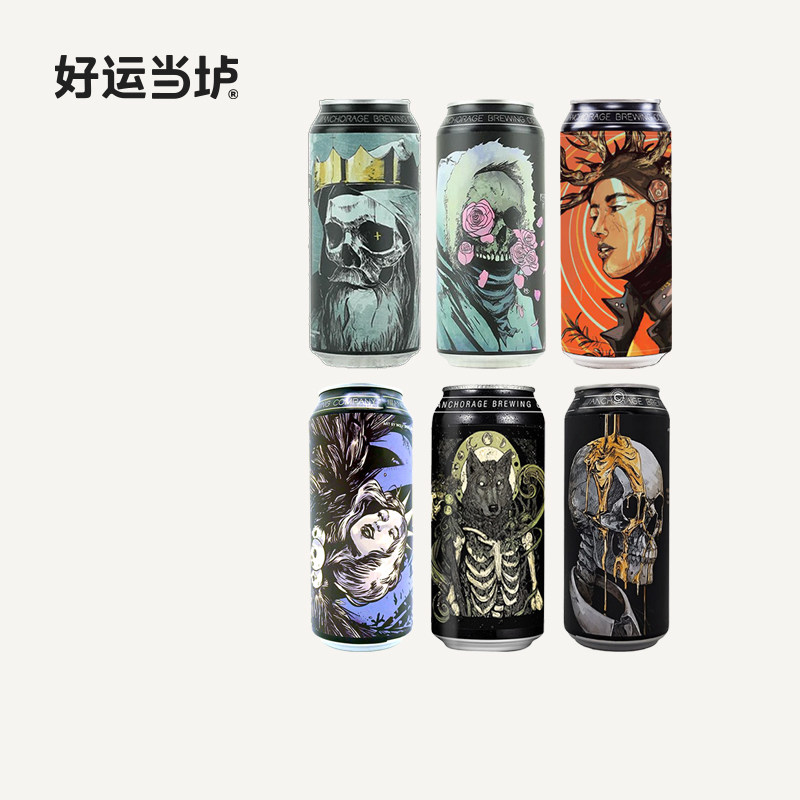 【安克雷奇】黑金熔岩无需多虑继续爱我浑浊IPA啤酒473ml美国高分