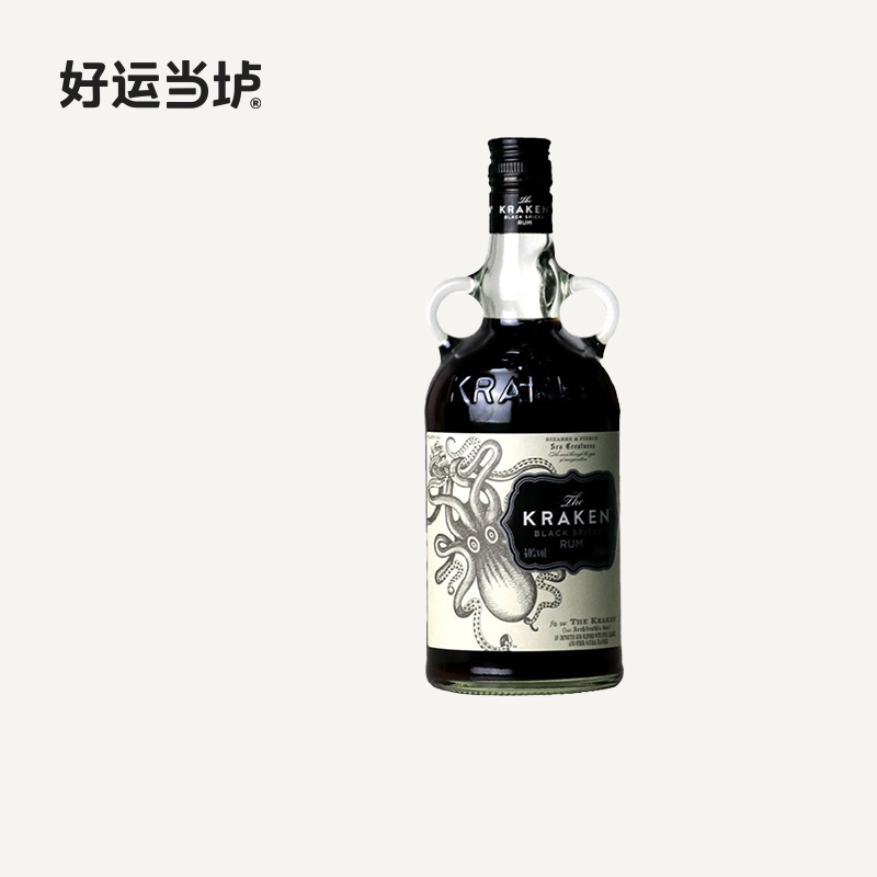 【挪威海怪】黑朗姆酒 海妖章鱼朗姆酒北海巨妖 Kraken Rum 700ml