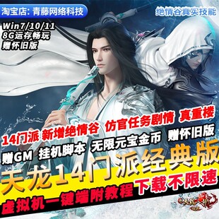 天龙八部单机版14门派绝情谷GM无限元宝真重楼PC怀旧网游单机版