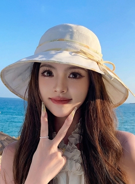 春夏女大檐防晒遮阳渔夫帽