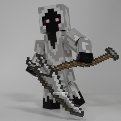 我的世界带武器多关节模型玩具
