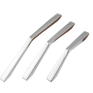 欧式轻奢亮光拉手现代简约橱柜门把手衣柜鞋柜抽屉拉手2021单孔距