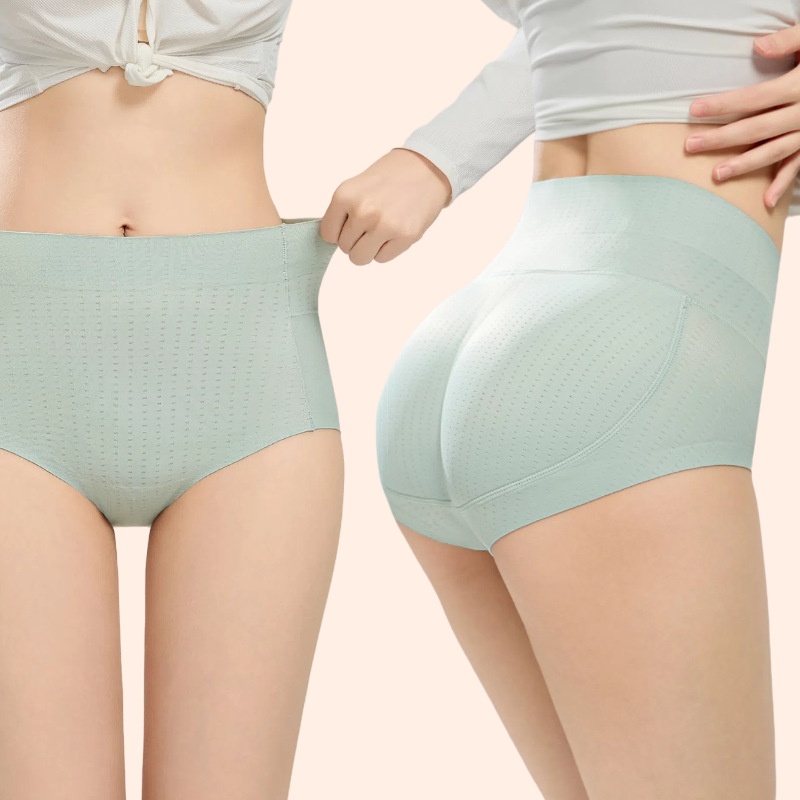 跨境爆款乳胶假屁股内裤女蜜桃丰臀提臀垫加垫臀翘臀神器中腰收腹