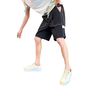 K69-特P38 夏季休闲个性明线短裤男五分裤休闲宽松大裤衩子男裤-1图片