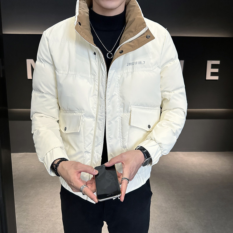 23冬季新款店主风休闲工装加厚立领羽绒外套-3YR703-P155控208,男装羽绒服,电商A400-1（原B352）