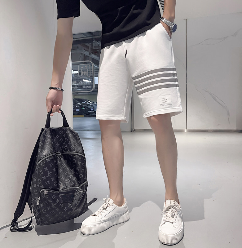 24夏季新款社会小伙四条杠休闲运动短裤五分裤-1K01-P38控58,男装休闲裤,电商A400-1（原B352）
