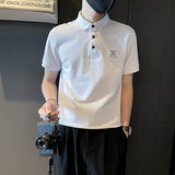 PL85-P58夏季短袖T恤潮牌半袖新款男装个性压花POLO衫-3控78，男装Polo衫，电商A400-1（原B352）