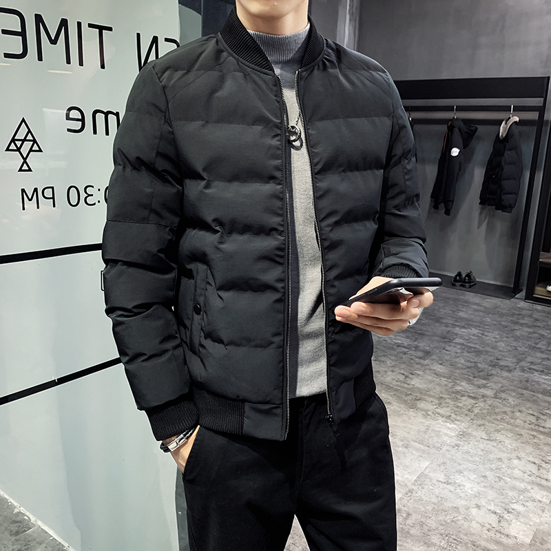 23冬季店主风新款纯色棉衣修身外套男棉袄-3MY11-P118控158，男装棉衣，电商A400-1（原B352）