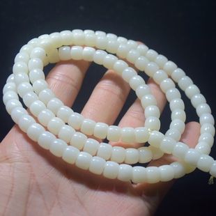 精工高抛108颗直切老型桶珠菩提根手串绕指柔文玩佛珠