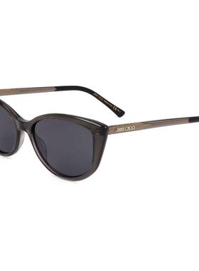 代购Jimmy Choo女士太阳镜防紫外线遮光抗强光护眼猫眼型灰色