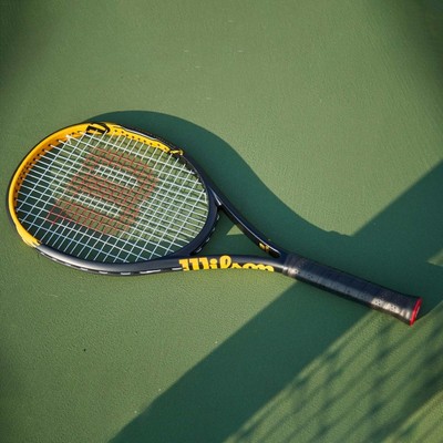威尔胜轻量黑黄专业网球拍