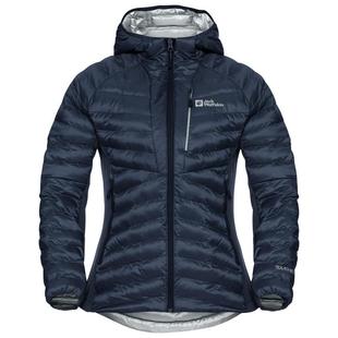 代购Jack wolfskin狼爪女士羽绒服保暖防风轻量户外外套连帽长袖