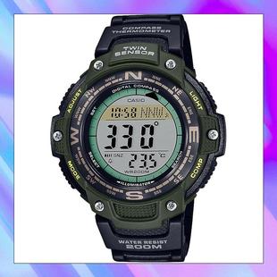 男式 3AVCF 潜水数显手表SGW Twin Sensor卡西欧正品 CASIO 100 代购