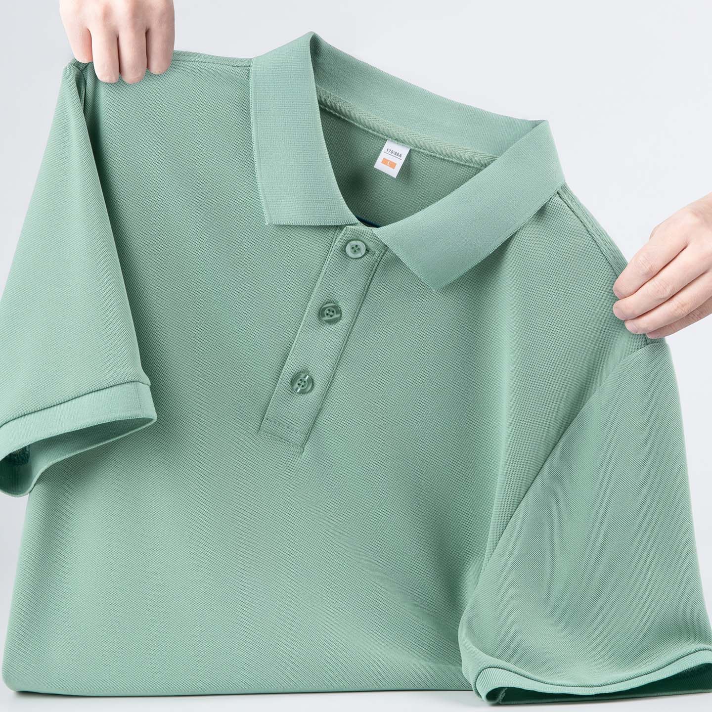工作服Polo衫纯色翻领定制公司员工t恤短袖印logo团建聚会广告衣图片