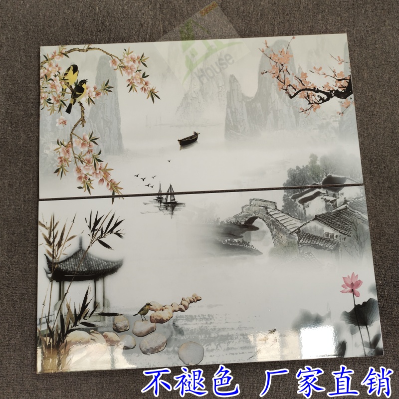 墙砖装饰花片300x600   画片艺术砖厨房卫生间个性瓷砖风景画花砖图片