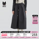 a02宽松半身裙女2025新款 春秋a字裙子通勤穿搭伞裙设计感长裙