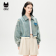 a02 气质上衣 牛仔外套女2025春秋新款 ET自然系列 复古做旧短款