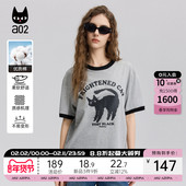 新款 a02纯棉宽松短袖 T恤女2025夏季 轻薄透气百搭圆领设计感上衣