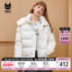 a02短款 泡芙轻薄派克服白色连帽外套女 2025新款 羽绒服冬季 女款