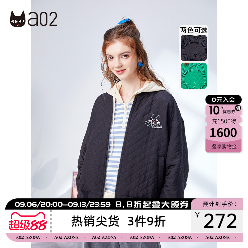 a02潮酷宽松薄款棉服外套图片