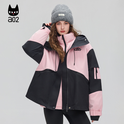 a02宽松两件套三合一羽绒服女2025新款冬季冲锋衣加厚防水外套