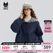 海军领设计感棉衣外套冬装 a02宽松加厚保暖棉服女2025新款 冬季