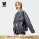 复古做旧水洗牛仔外套女2025新款 a02 ET释放系列 春秋通勤穿搭
