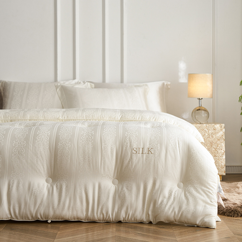 MiLL蜜尔提花双蛋白被芯蚕丝大豆纤维春秋冬被被褥子母被二合一被