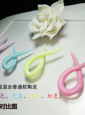 透白色软陶泥高透软陶透明色彩泥手工diy透色125/250/500克/g塑形