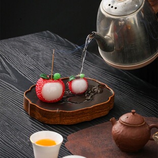 入梦寻香梦归处百荔挑一荔枝香插茶宠树脂香座支架线香插室内香炉