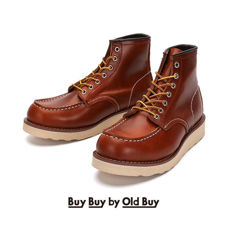 VINTAGE HANDMADE 875 VINTAGE LEATHER BOOTS AMI KA CHI VINTAGE MALE AND FEMALE COUPLE FLEECE COWHIDE CARGO BOOTS