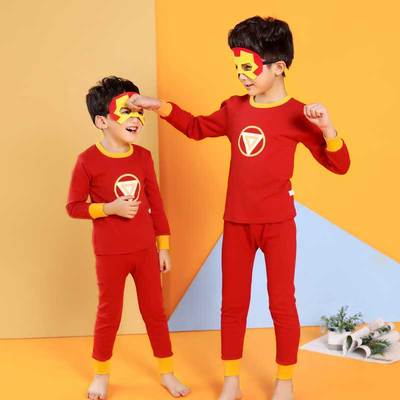 纯棉紧身男童秋冬款保暖内衣