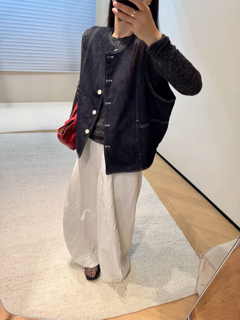 【D.Y大元】独家定制！不褪色软牛仔马夹时尚百搭休闲马甲女25195