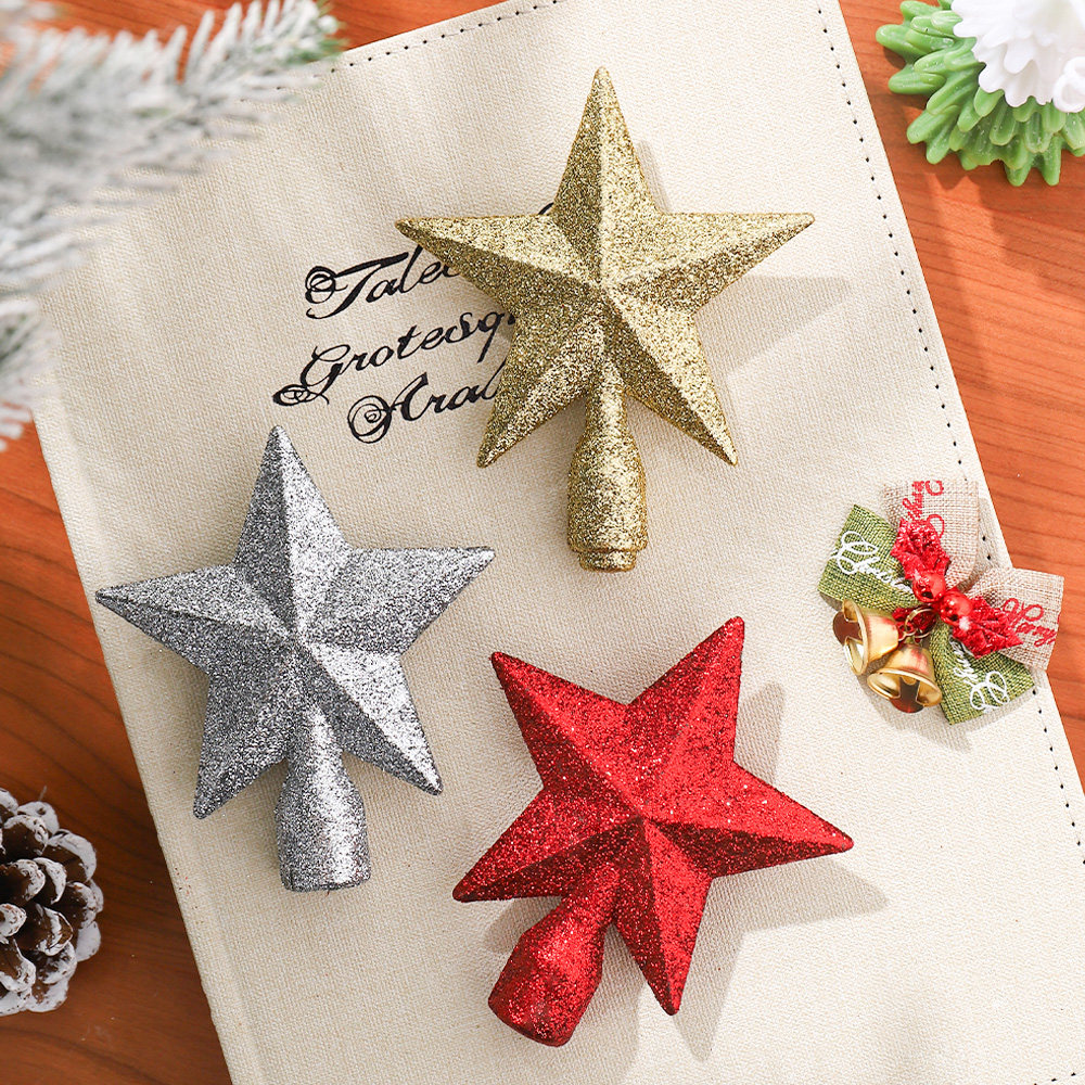 圣诞节装饰品 闪粉镂空五角星圣诞树挂件顶星装饰节日氛围道具,节庆用品/礼品,圣诞装饰品,淘宝优惠券,粉丝福利购,淘宝优惠卷