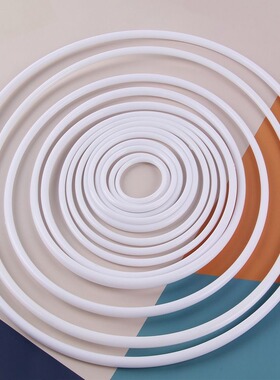 饰品配件捕梦网材料多规格白色塑料环保圆环圆圈 DIY手工挂件道具