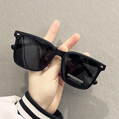 痞帅墨镜男款 2025新款 高级感黑色偏光镜女旅游拍照开车太阳镜大脸