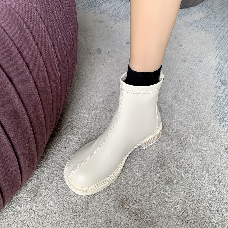 大码41一43拉链女靴子mona同款潮