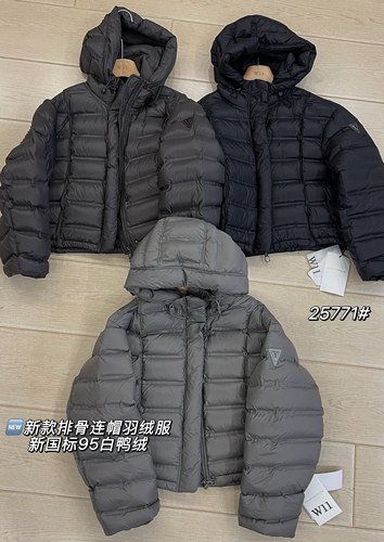 韩国W11排骨带帽羽绒服