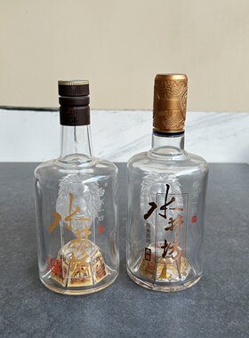 水井坊典藏空酒井台瓶摆件八号原装空酒瓶酒柜背景影视家居光瓶