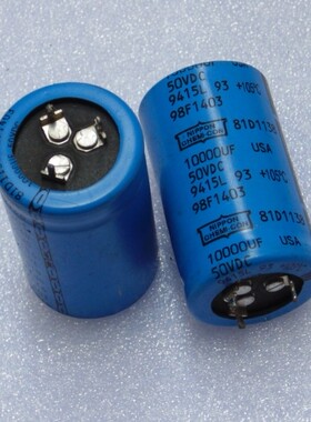 拆机美国 SPRAGUE思碧 50v10000uf高级滤波电解电容 发烧电容三脚